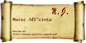 Maisz Jácinta névjegykártya